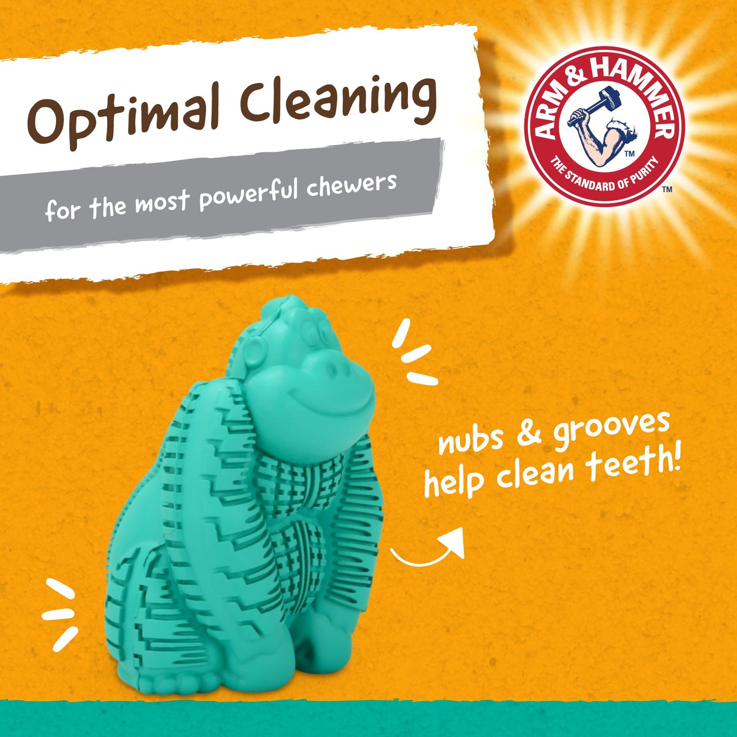 Arm & Hammer Super Treadz Gorilla Dental Toy