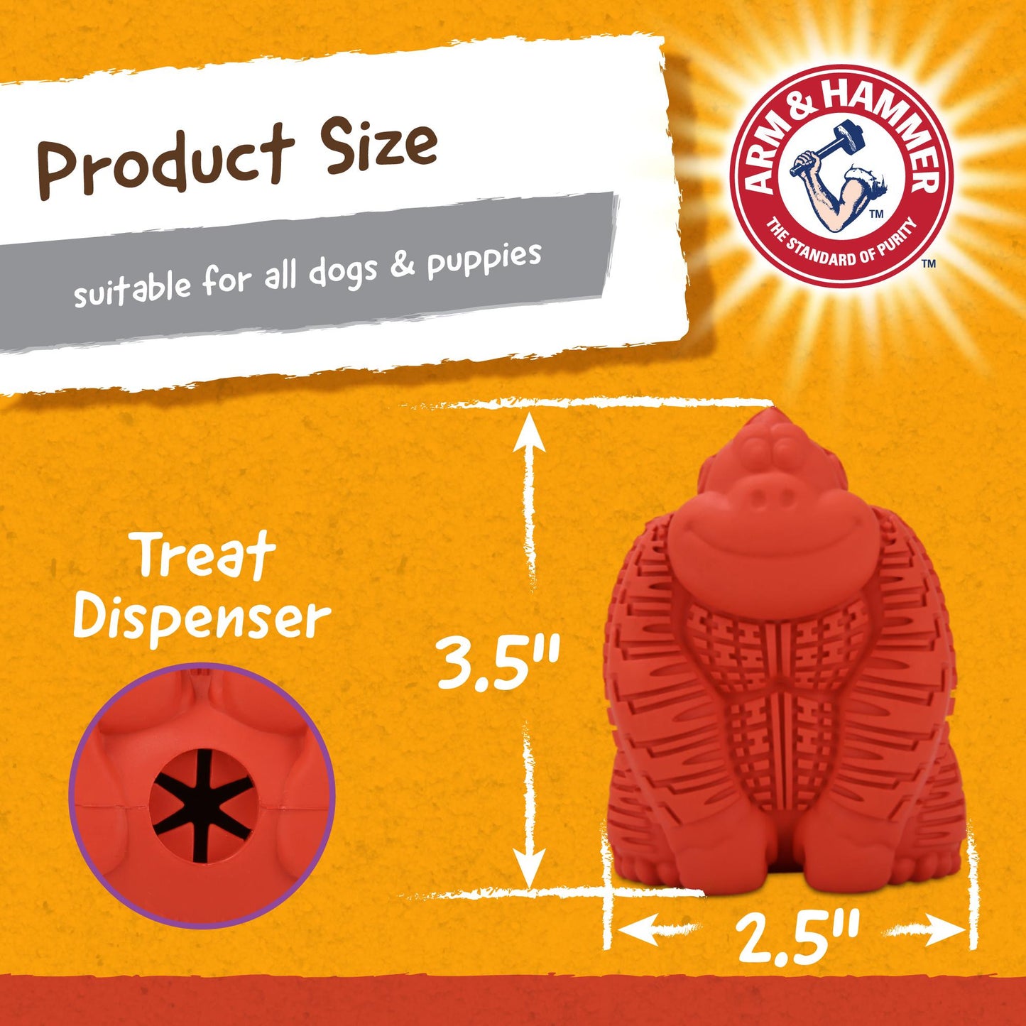 Arm & Hammer Super Treadz Gorilla Dental Toy
