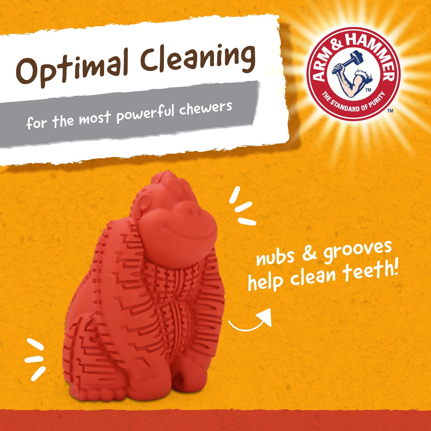 Arm & Hammer Super Treadz Gorilla Dental Toy
