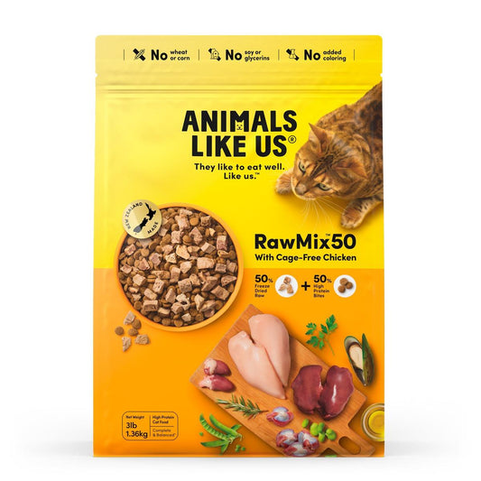 Animals Like Us Cat RawMix50 Chicken Dry Cat Food