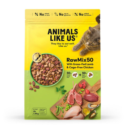 Animals Like Us Cat RawMix50 Lamb & Chicken Dry Cat Food