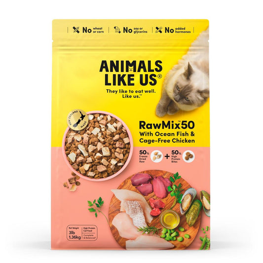 Animals Like Us Cat RawMix50 Fish & Chicken Dry Cat Food