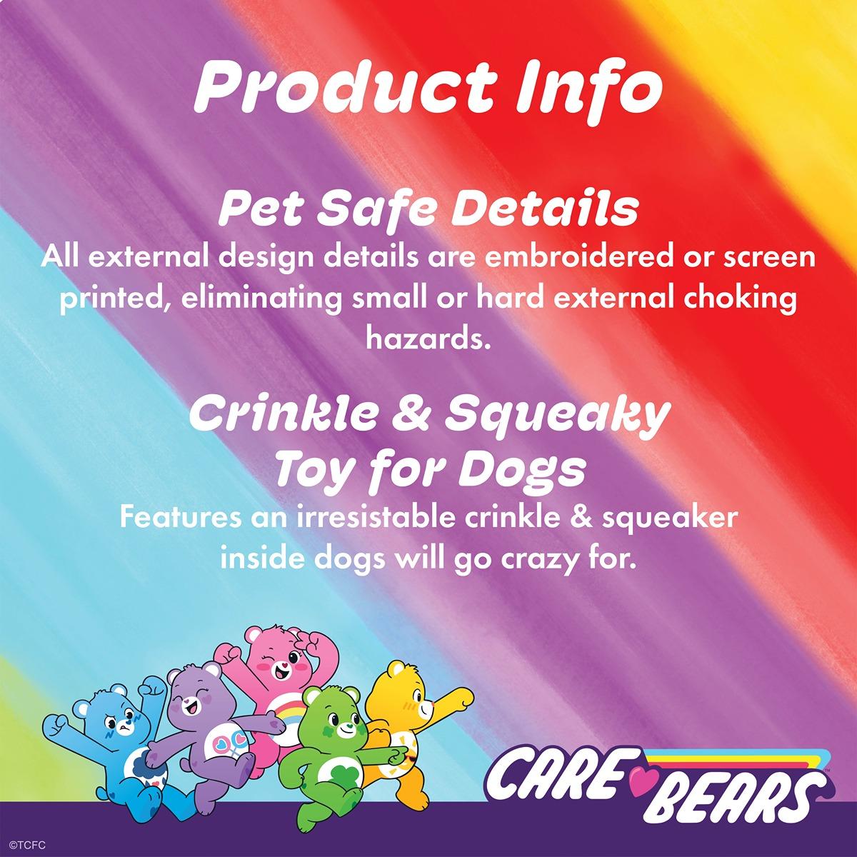 Cheer Bear Plush Squeaker Toy