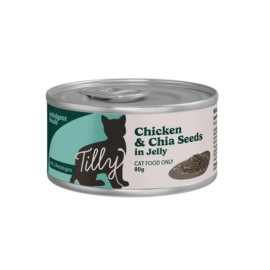 Tilly Indulgent Meals Chicken & Chia Seeds in Jelly Wet Cat