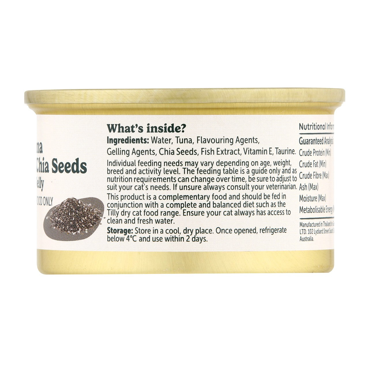 Tilly Indulgent Meals Tuna & Chia Seeds in Jelly Wet Cat Food