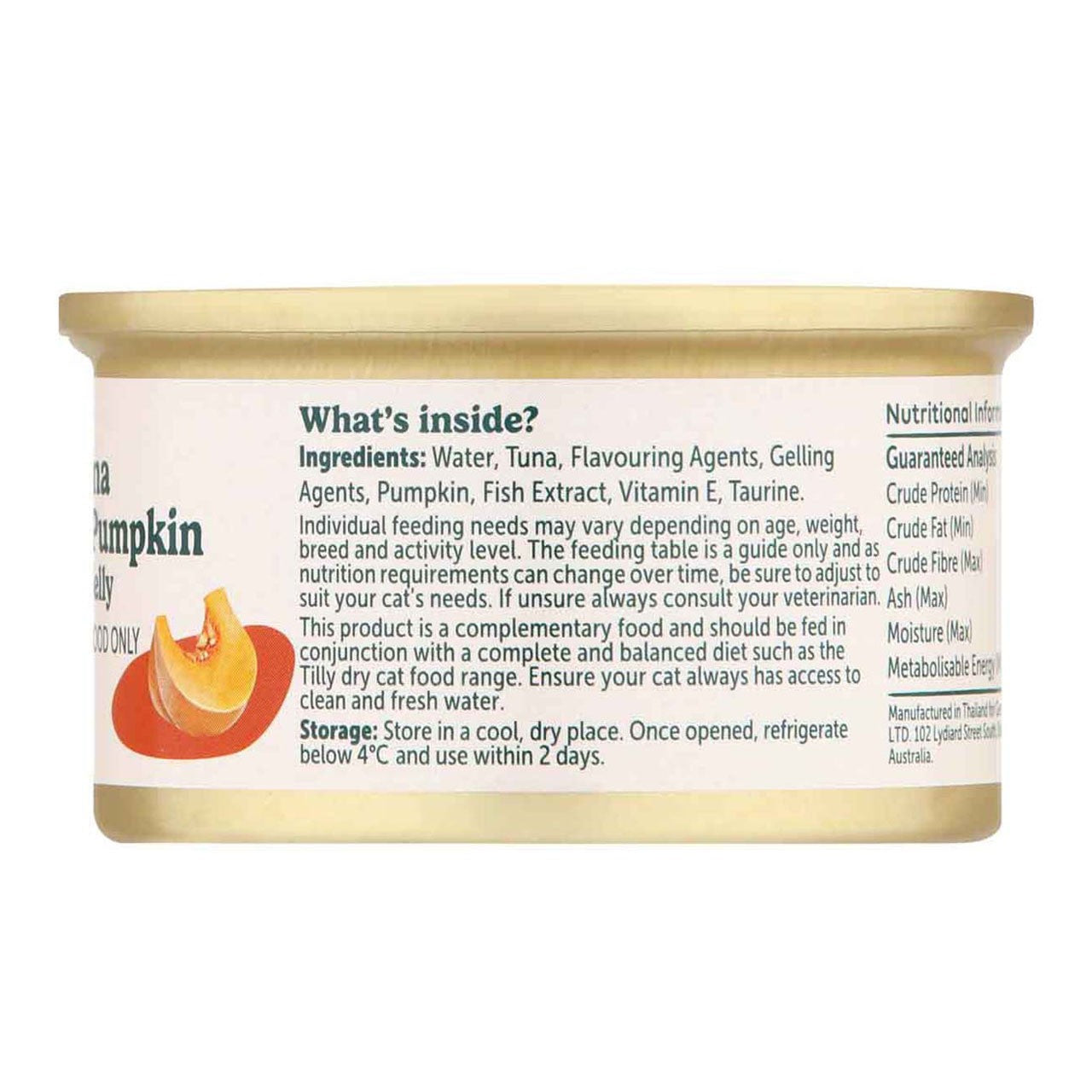 Tilly Indulgent Meals Tuna & Pumpkin in Jelly Wet Cat Food