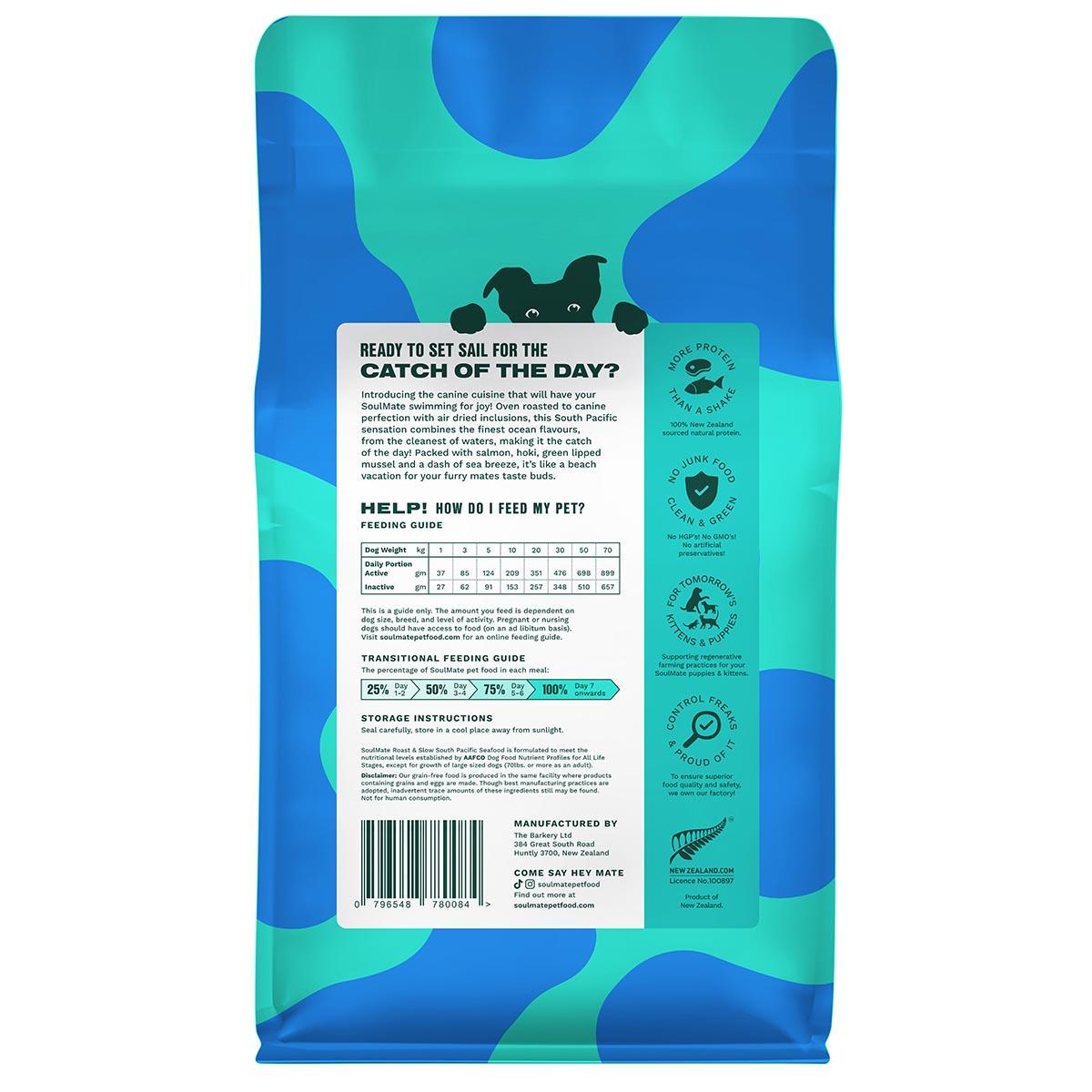 SoulMate Roast & Slow South Pacific Seafood Baked and Air Dried Dog Food