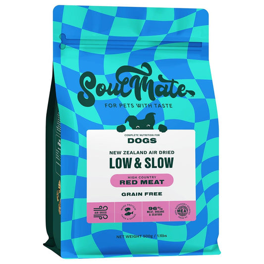 SoulMate Low & Slow High Country Red Meat Air Dried Dog Food