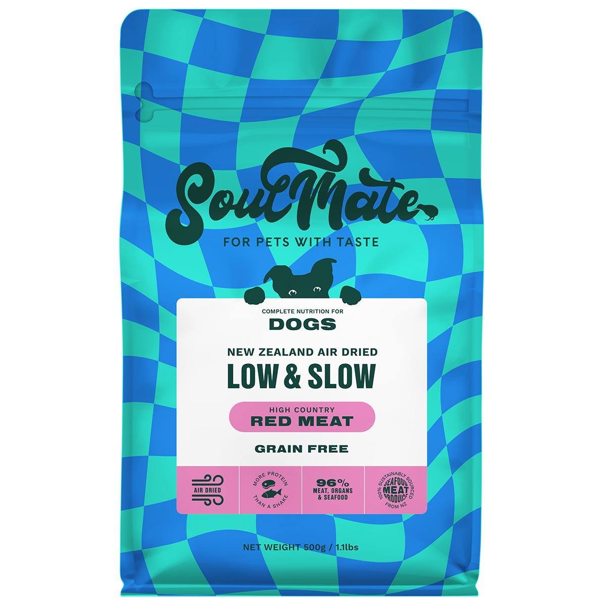 SoulMate Low & Slow High Country Red Meat Air Dried Dog Food