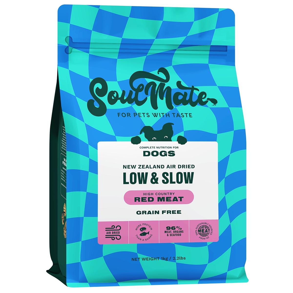 SoulMate Low & Slow High Country Red Meat Air Dried Dog Food