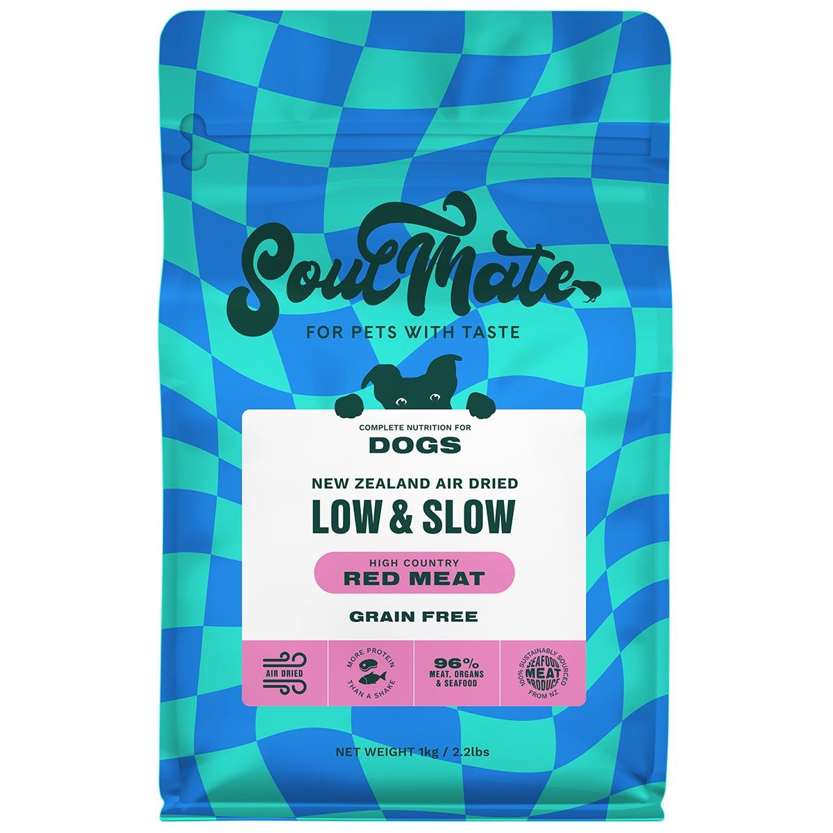 SoulMate Low & Slow High Country Red Meat Air Dried Dog Food