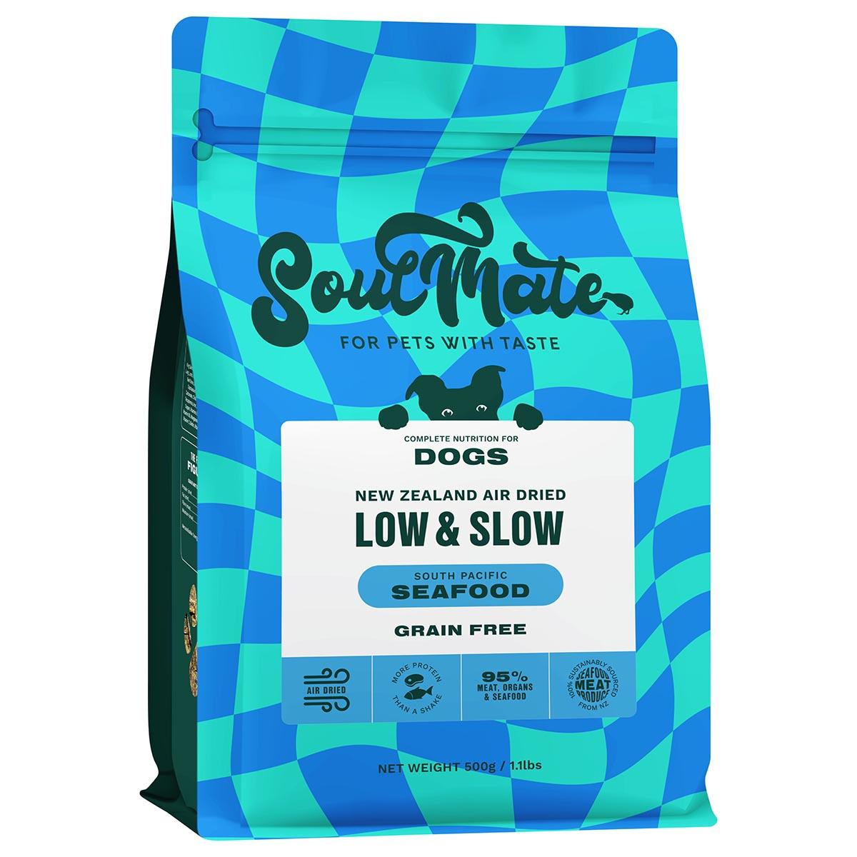 SoulMate Low & Slow South Pacific Seafood Air Dried Dog Food