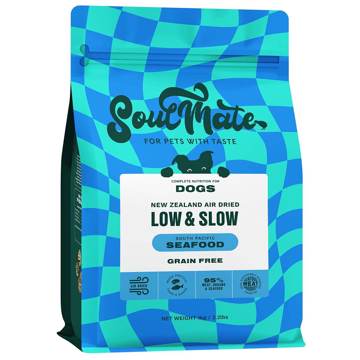 SoulMate Low & Slow South Pacific Seafood Air Dried Dog Food