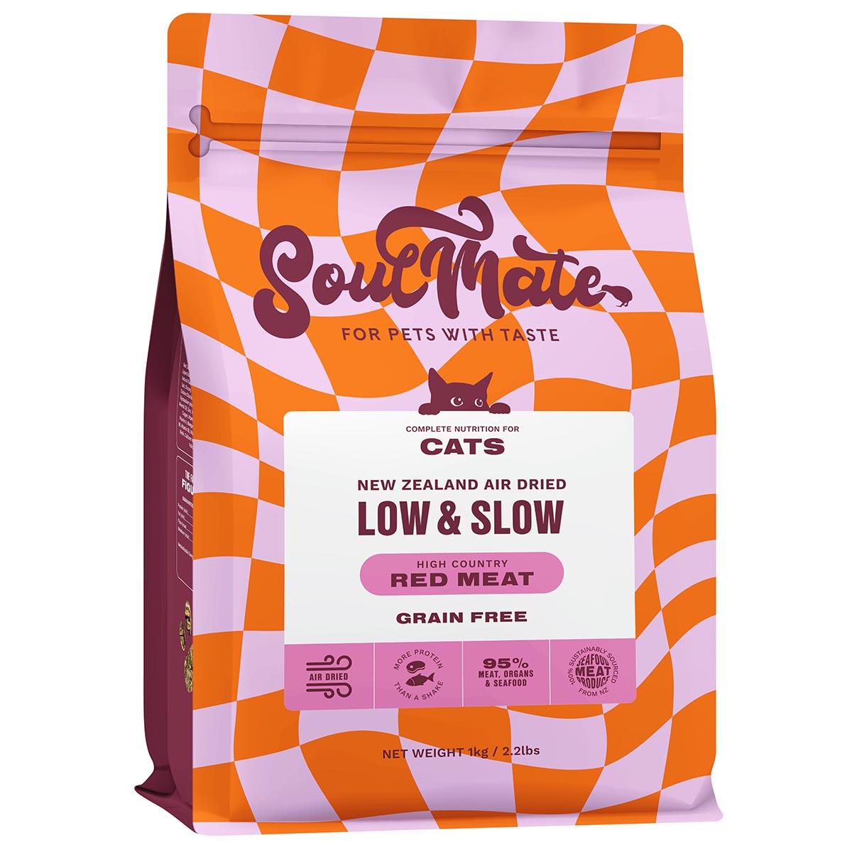 SoulMate Low & Slow High Country Red Meat Air Dried Cat Food