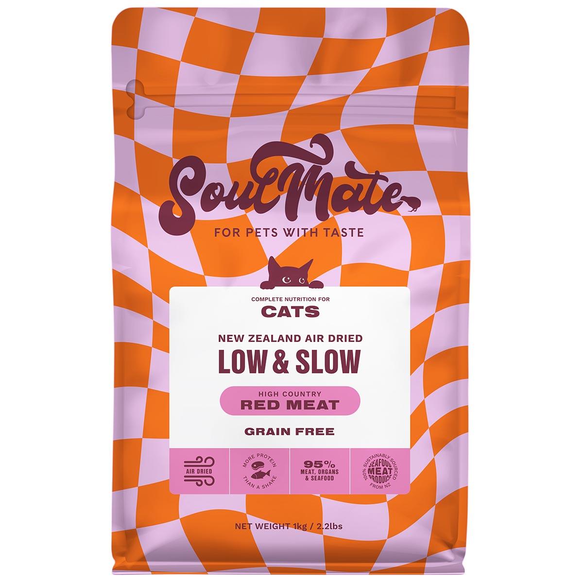 SoulMate Low & Slow High Country Red Meat Air Dried Cat Food