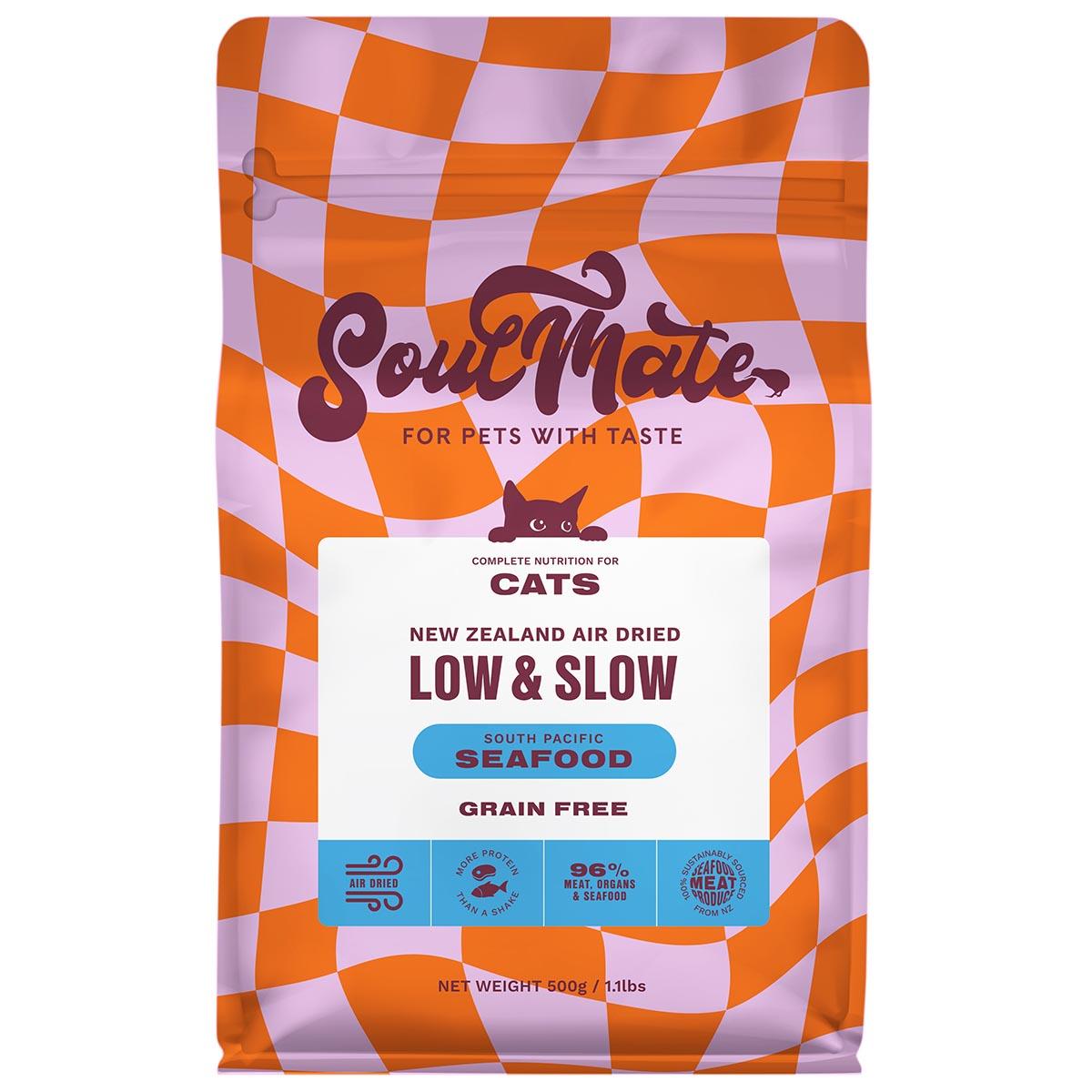 SoulMate Low & Slow South Pacific Seafood Air Dried Cat Food