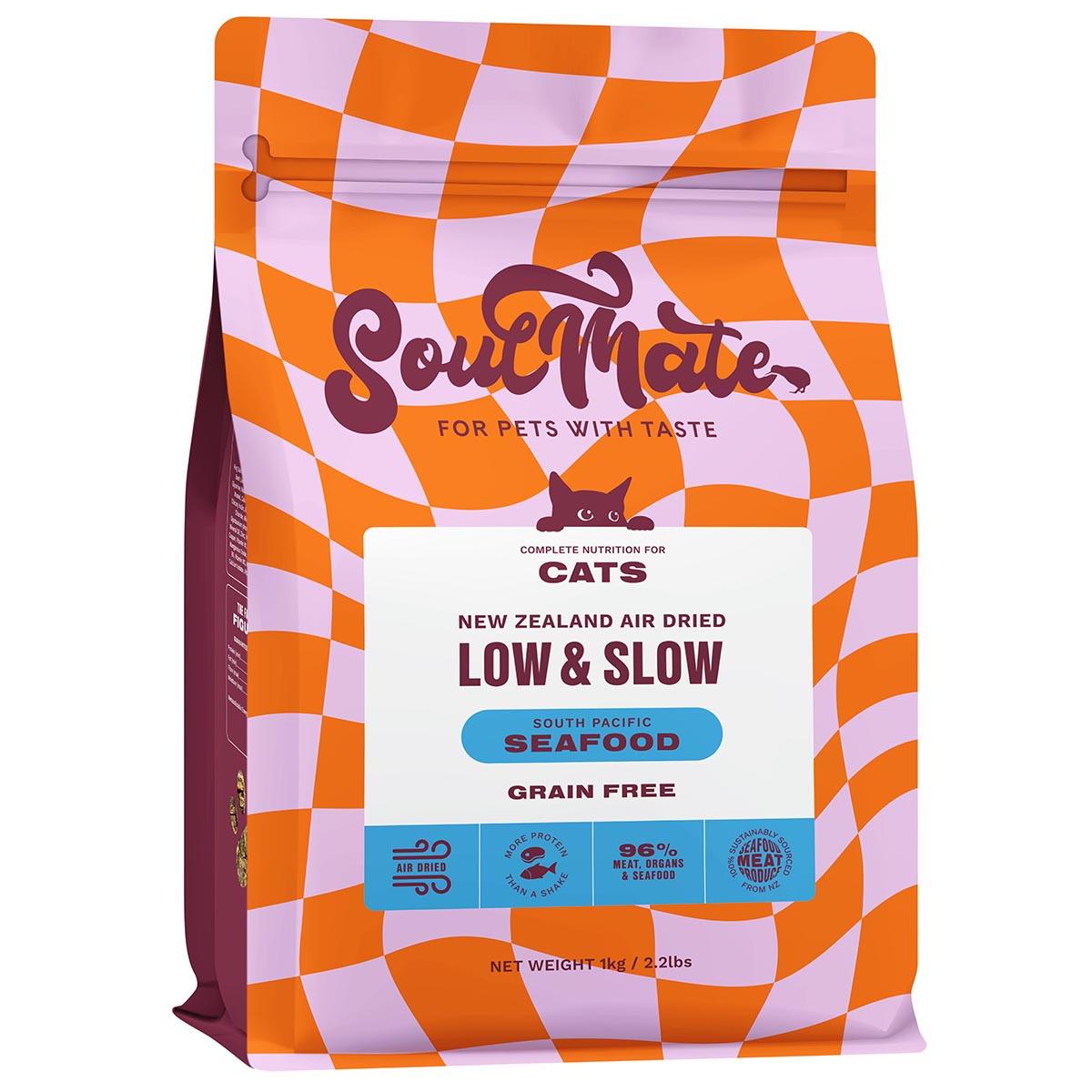 SoulMate Low & Slow South Pacific Seafood Air Dried Cat Food