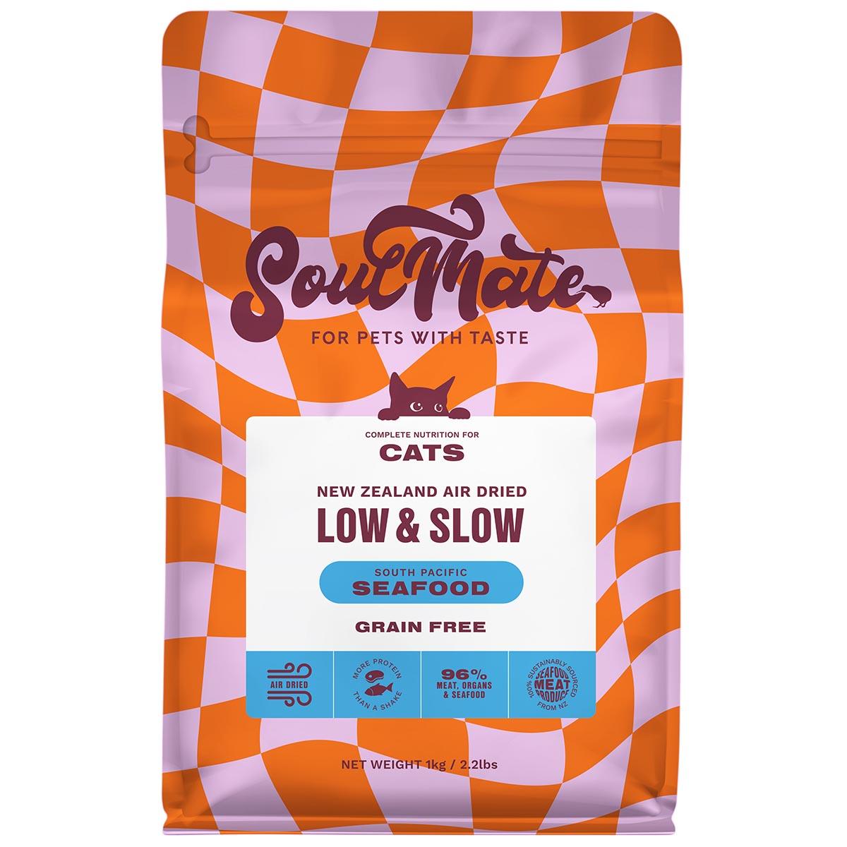 SoulMate Low & Slow South Pacific Seafood Air Dried Cat Food