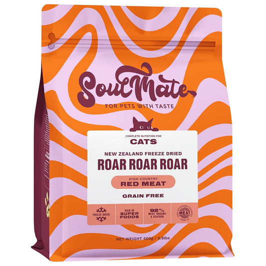 SoulMate Roar Roar Roar High Country Red Meat Freeze Dried Cat Food