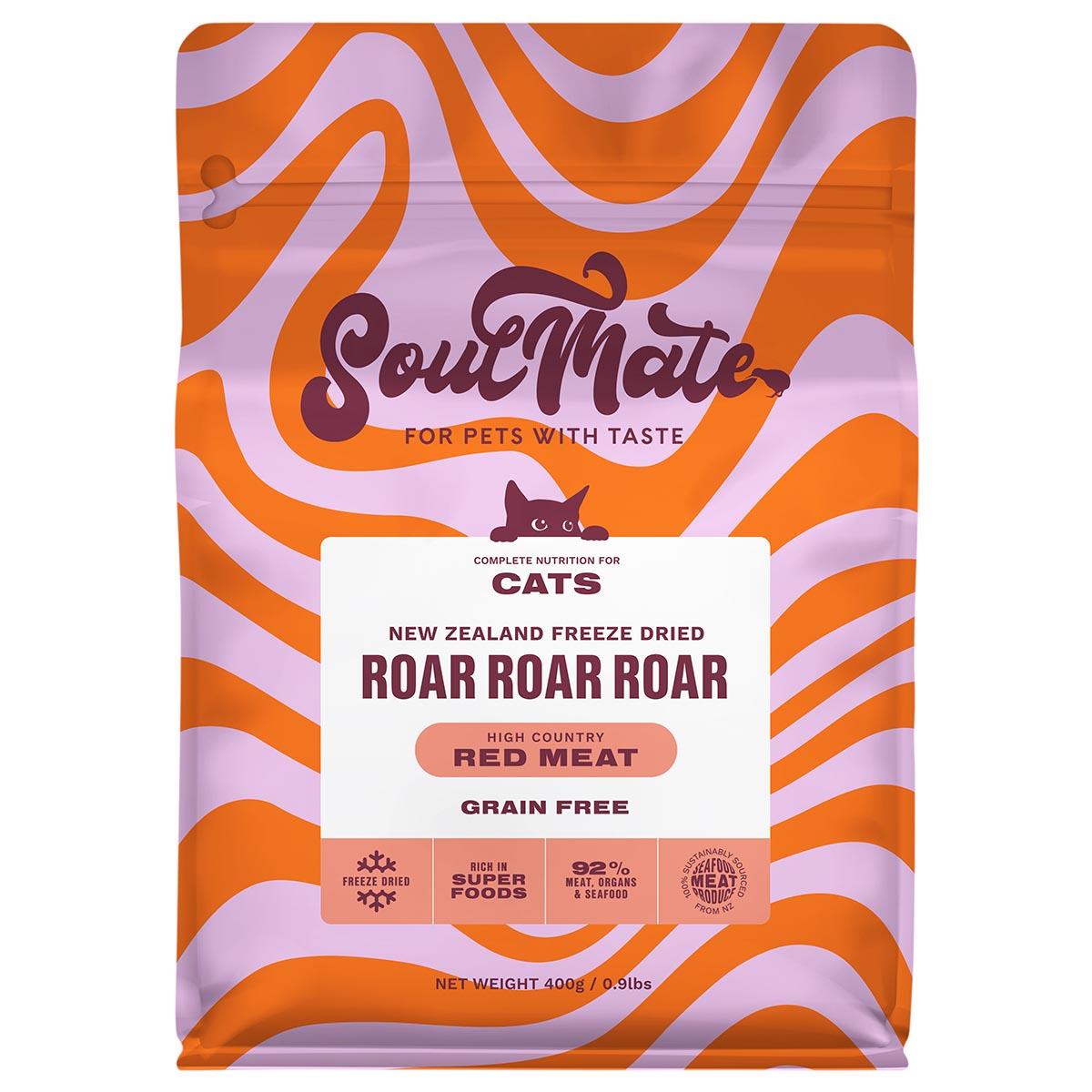 SoulMate Roar Roar Roar High Country Red Meat Freeze Dried Cat Food