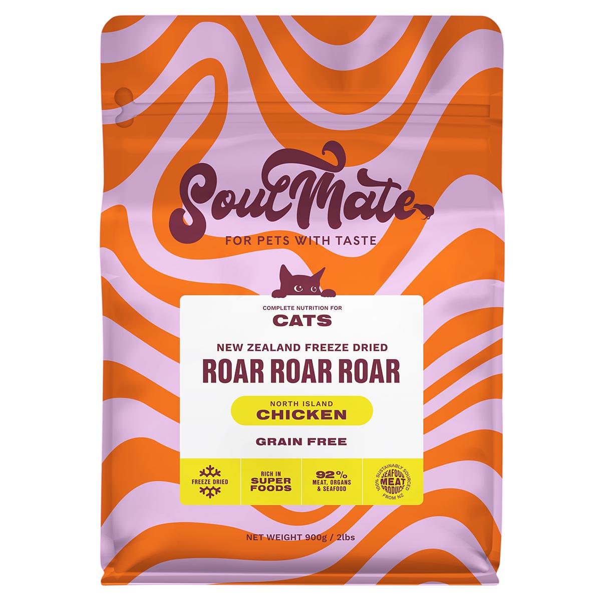 SoulMate Roar Roar Roar North Island Chicken Freeze Dried Cat Food