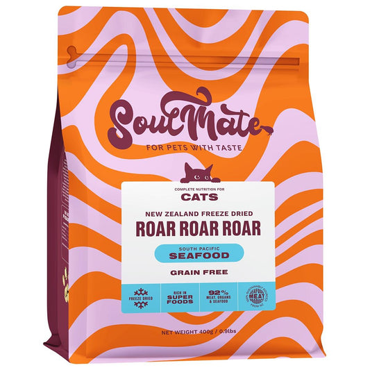 SoulMate Roar Roar Roar South Pacific Seafood Freeze Dried Cat Food