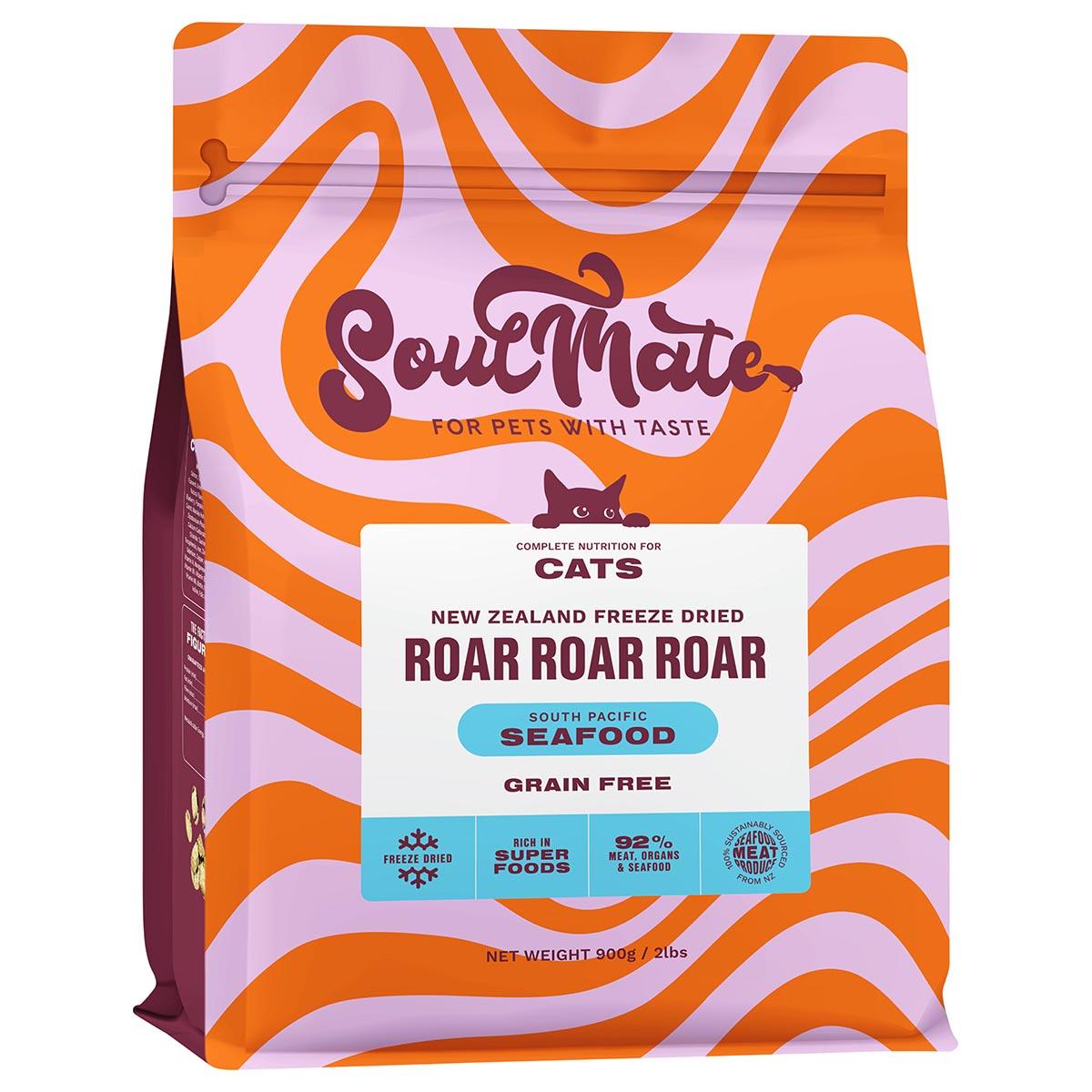 SoulMate Roar Roar Roar South Pacific Seafood Freeze Dried Cat Food
