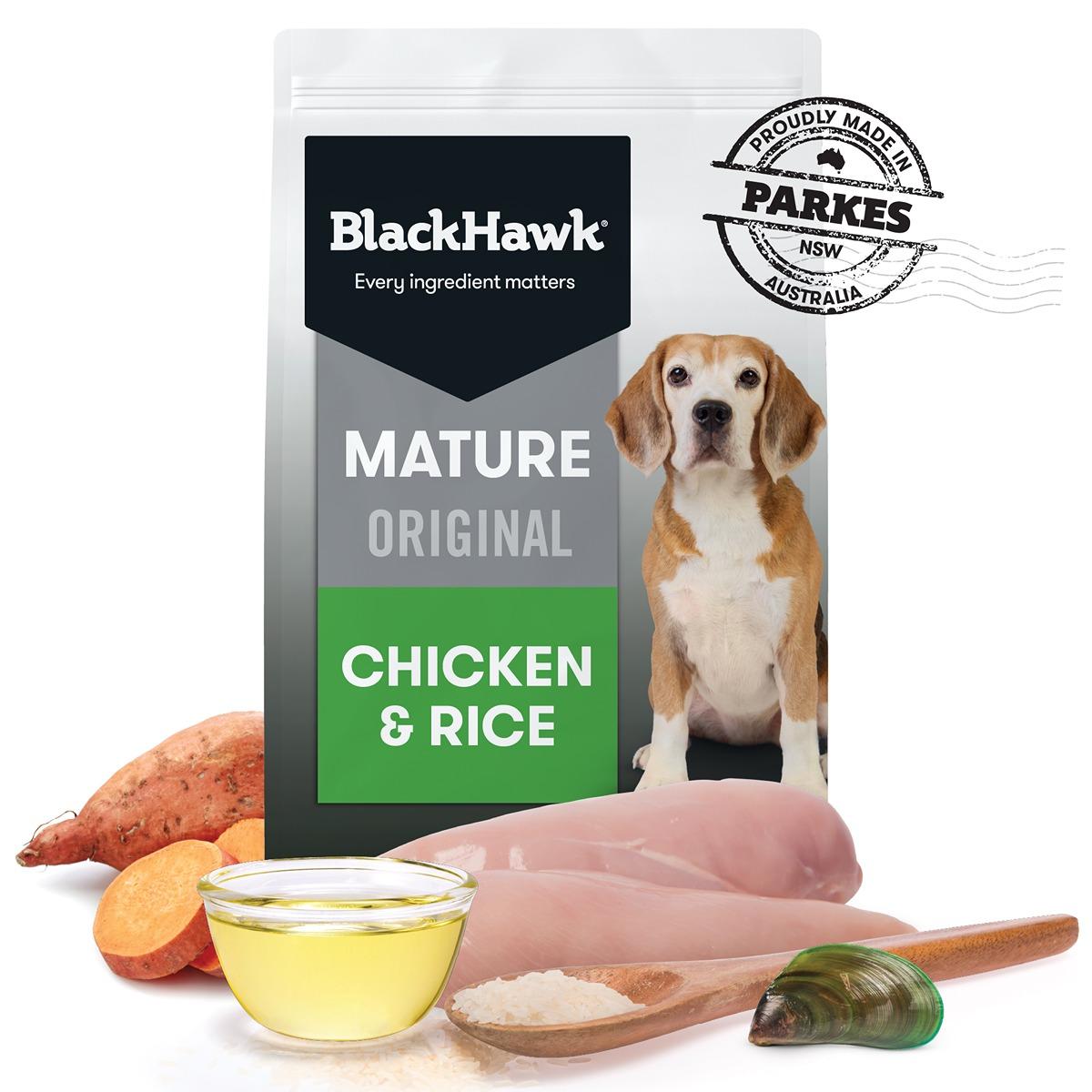 Black Hawk Mature Chicken & Rice Dry Dog Food