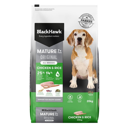 Black Hawk Mature Chicken & Rice Dry Dog Food