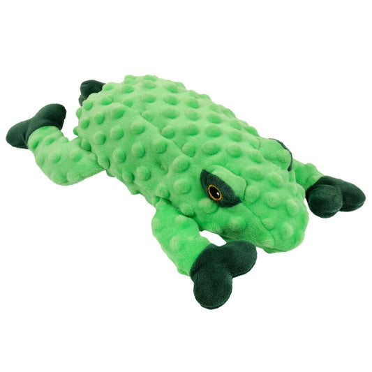 Lexi & Me Textured Plush Frog Dog Toy