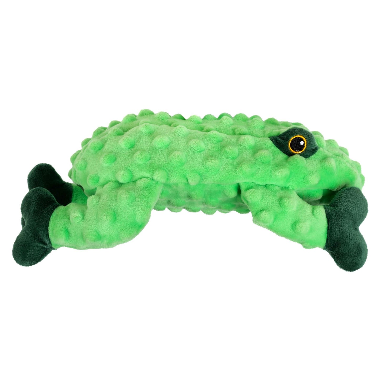 Lexi & Me Textured Plush Frog Dog Toy