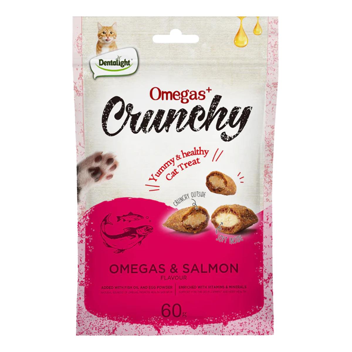 Dentalight Omegas & Salmon Crunchy Cat Treat