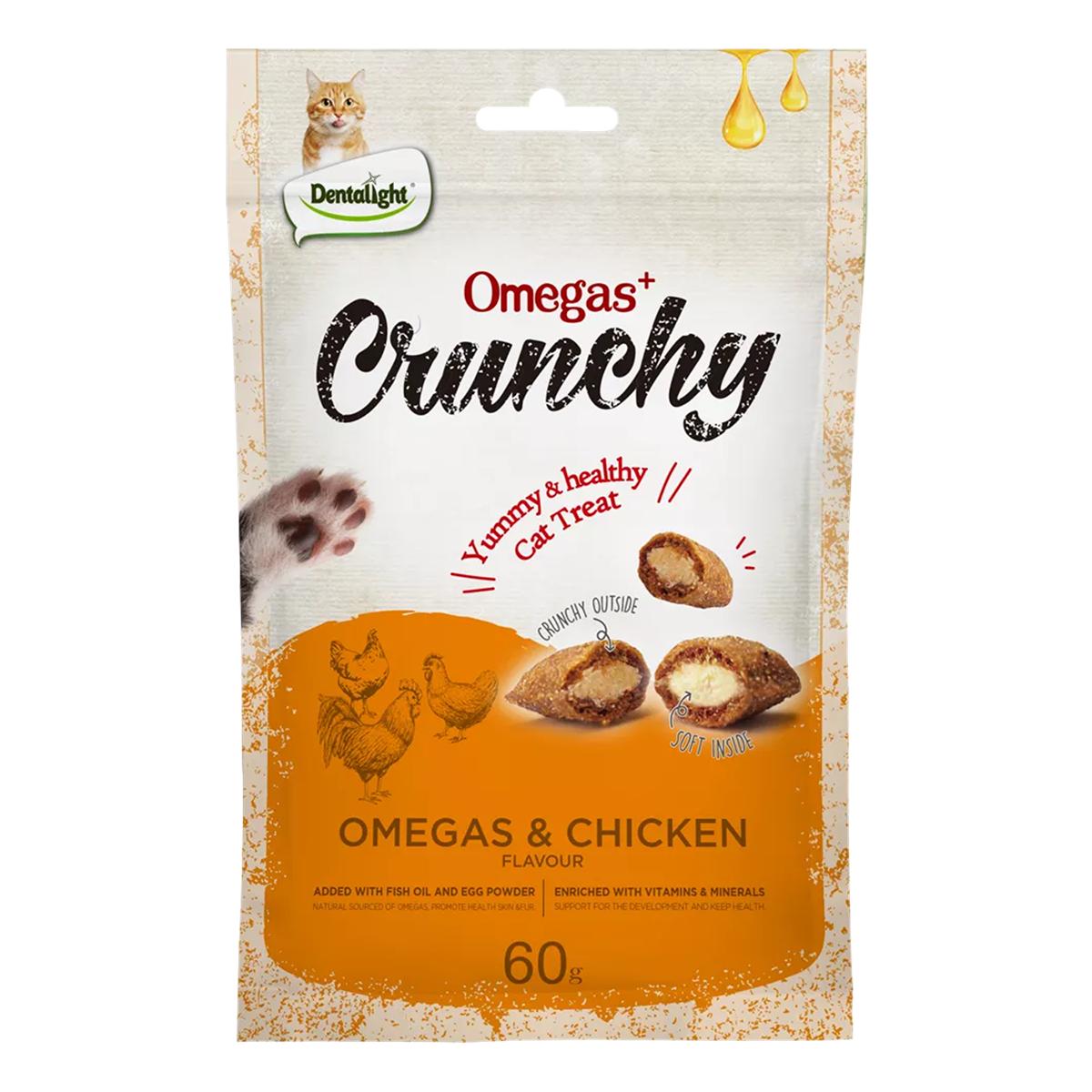 Dentalight Omegas & Chicken Crunchy Cat Treat