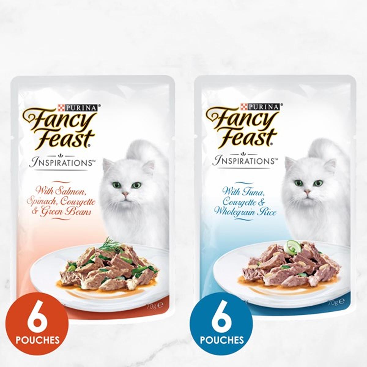 Fancy Feast Inspirations Multipack Salmon & Tuna Wet Cat Food
