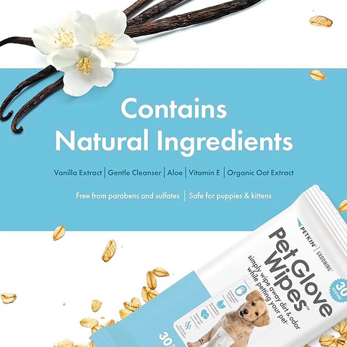 Petkin Pet Glove Wipes