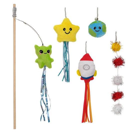 Lexi & Me 5 in 1 Space Cat Teaser Wand