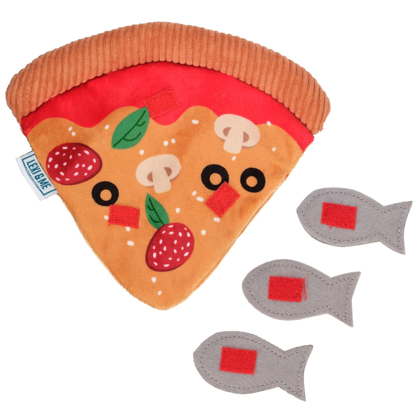 Lexi & Me Flat Fish Pizza Cat Toy