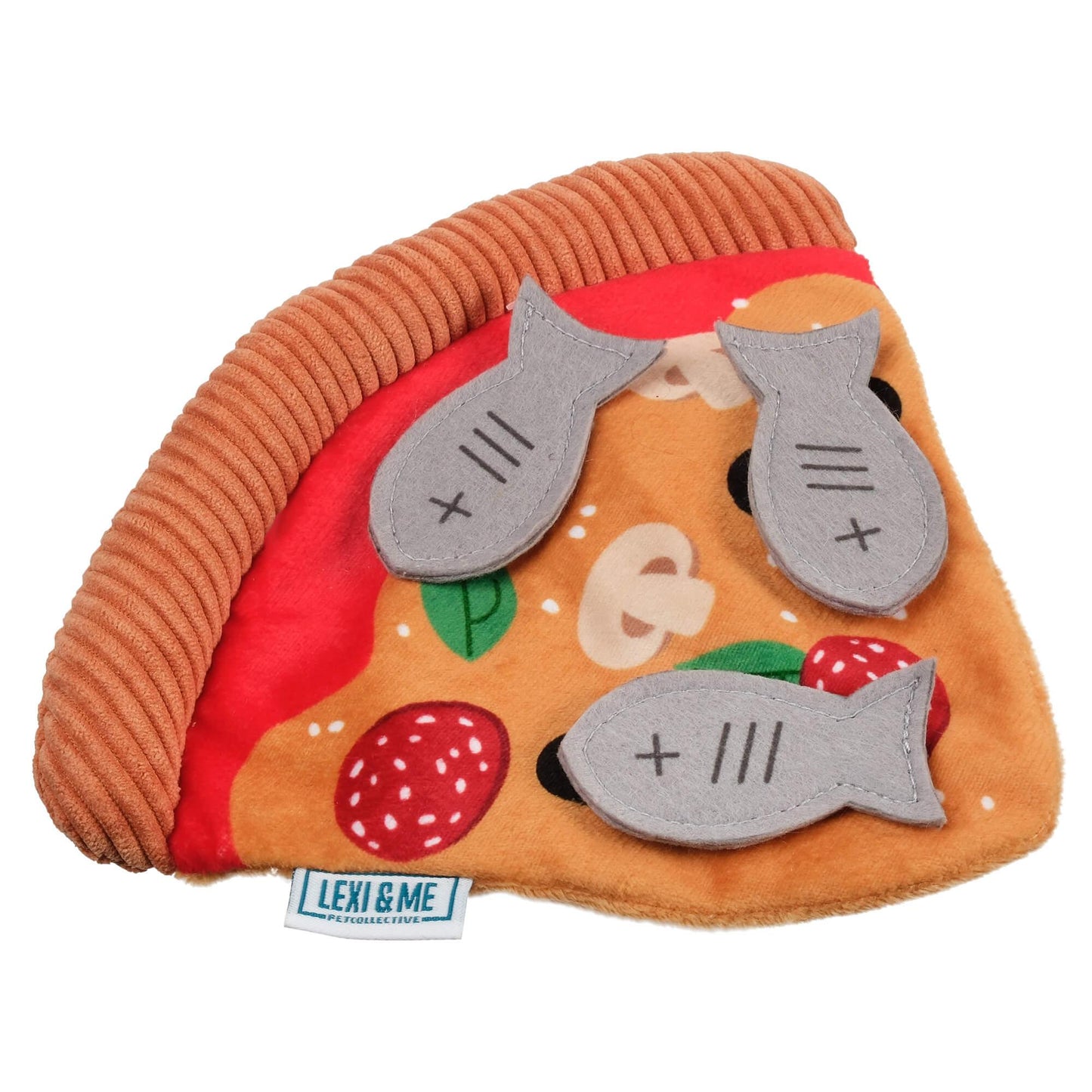 Lexi & Me Flat Fish Pizza Cat Toy