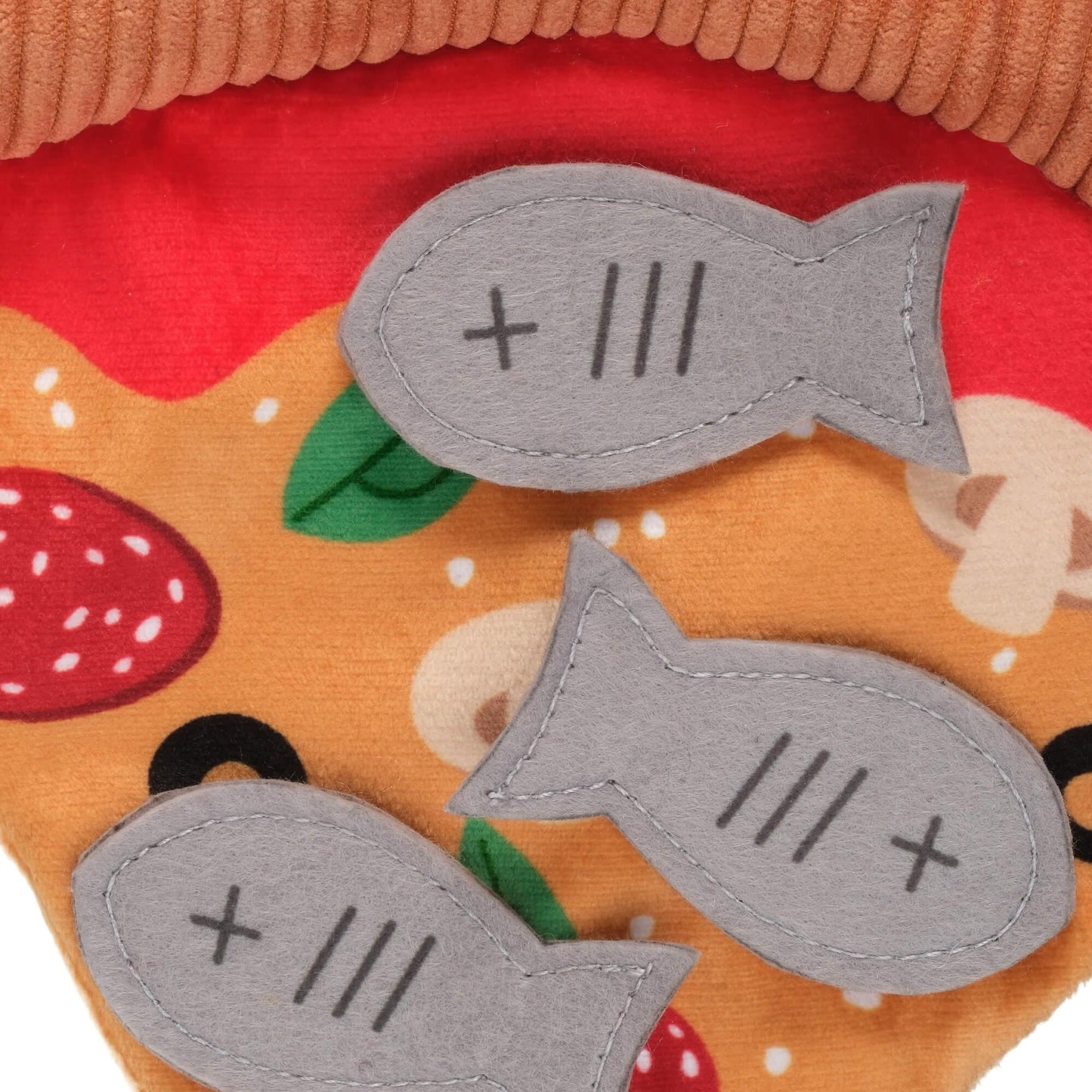 Lexi & Me Flat Fish Pizza Cat Toy