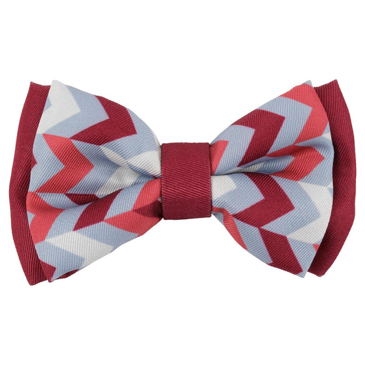 Buddy & Belle Bow Tie Herringbone Blue