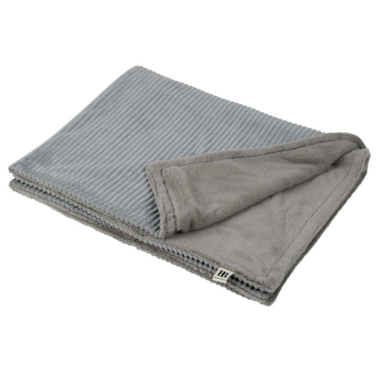 Buddy & Belle Reversible Plush Blanket Peal Blue