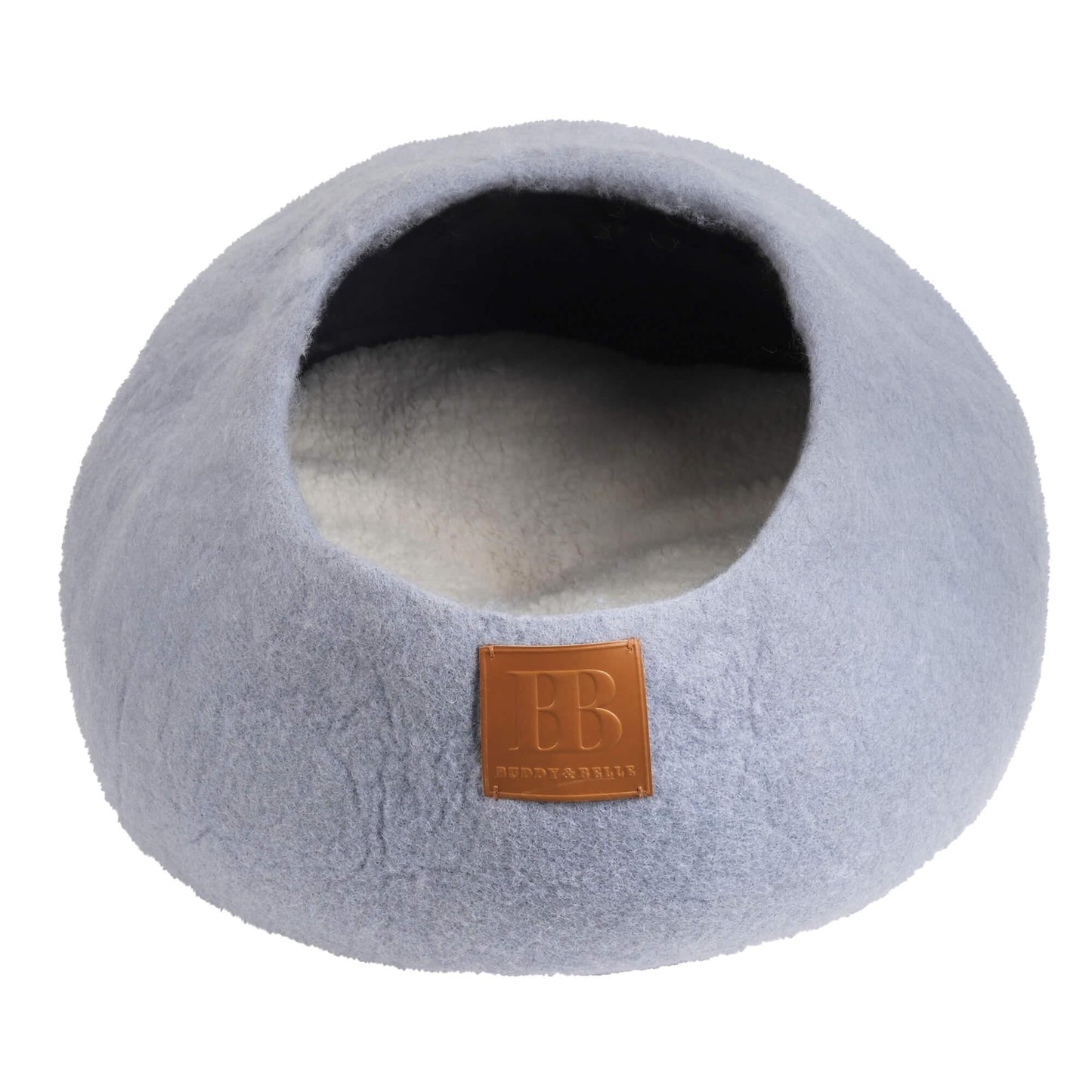 Buddy & Belle Wool Cat Cave Pearl Blue