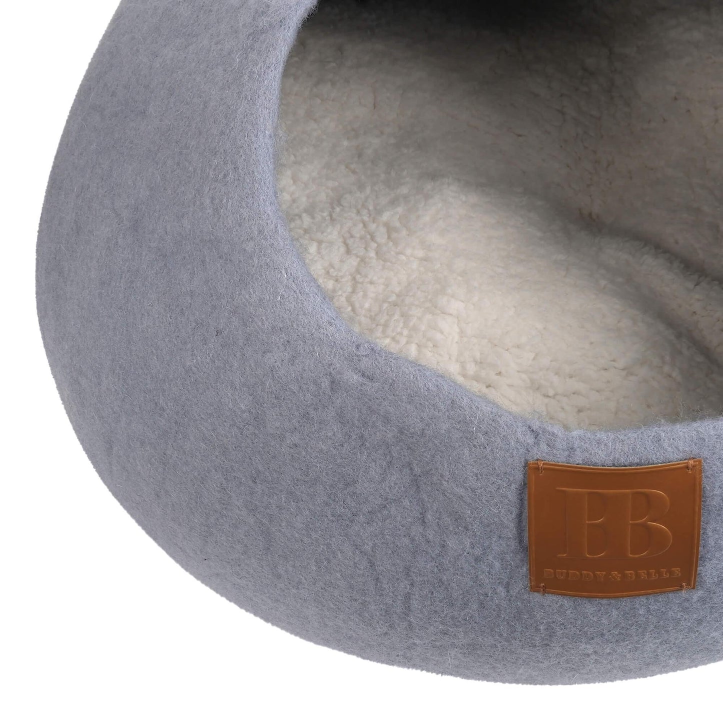 Buddy & Belle Wool Cat Cave Pearl Blue