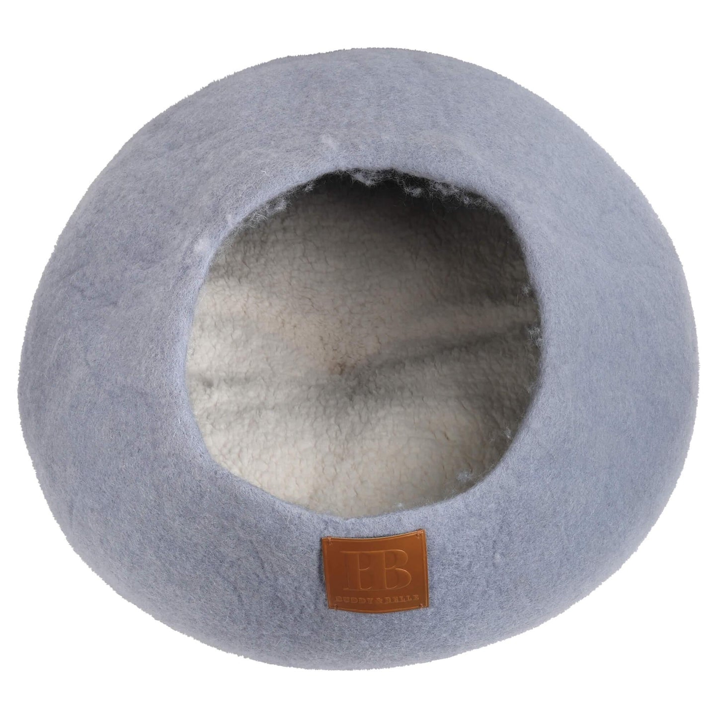 Buddy & Belle Wool Cat Cave Pearl Blue