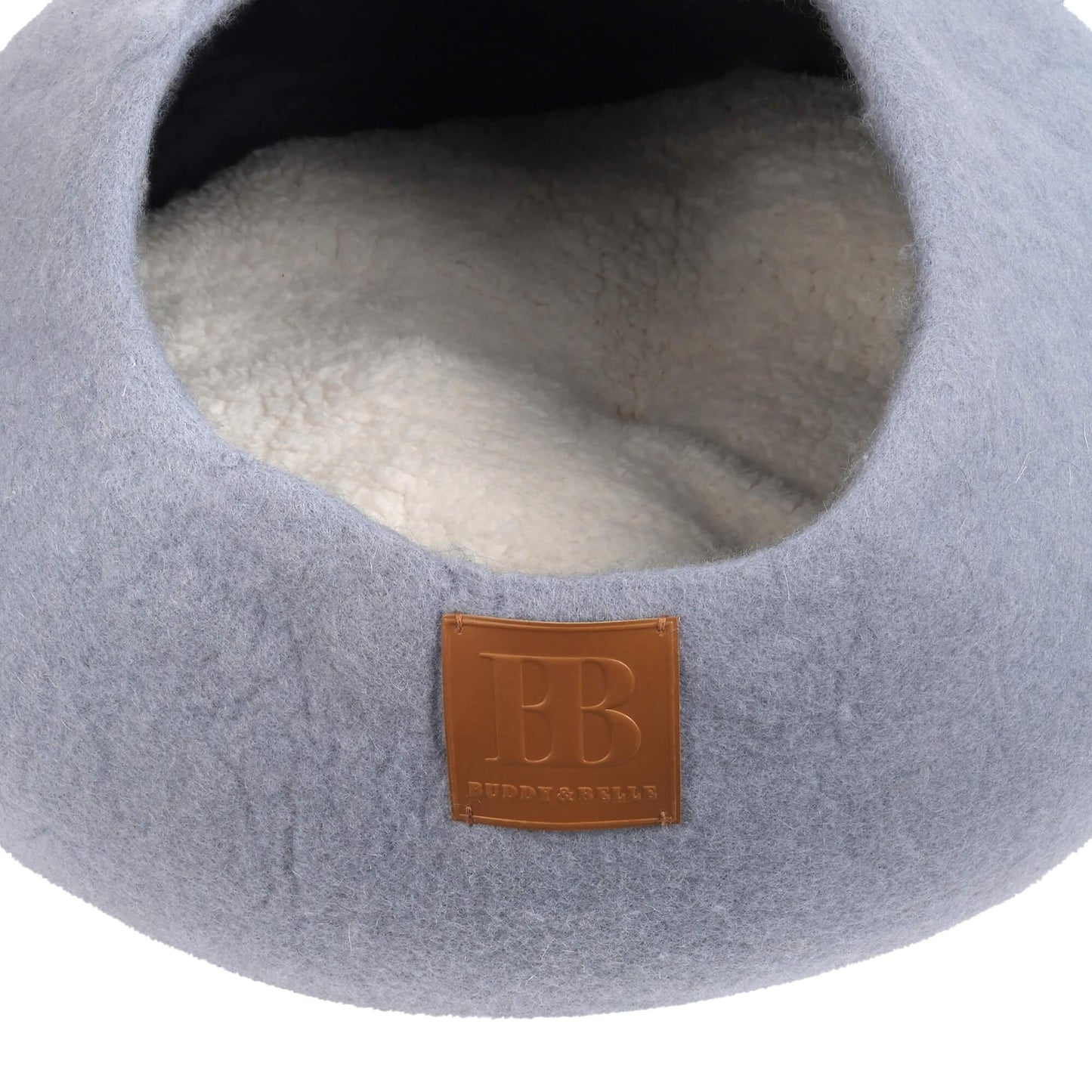 Buddy & Belle Wool Cat Cave Pearl Blue