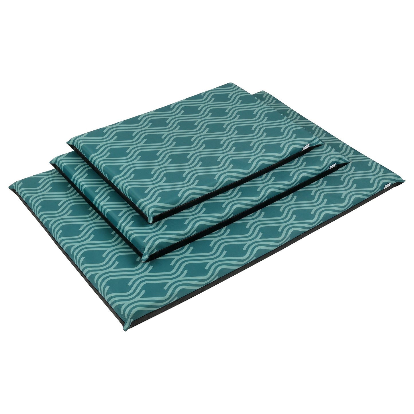 Lexi & Me Large/Extra Large Kennel Dog Mat Green Wave