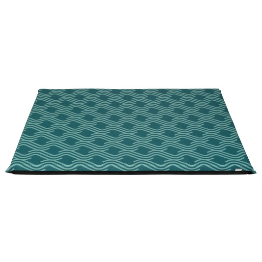 Lexi & Me Kennel Dog Mat Green Wave - Large/Extra Large