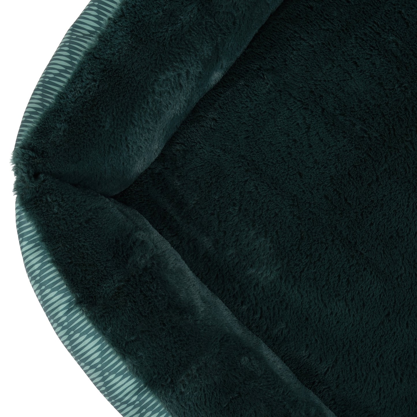 Lexi & Me Large/Extra Large Bolster Dog Bed Green Quilt