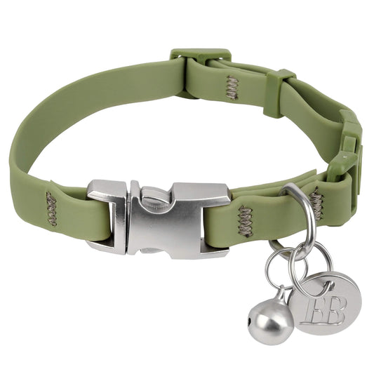 Buddy & Belle PVC Khaki  Cat Collar