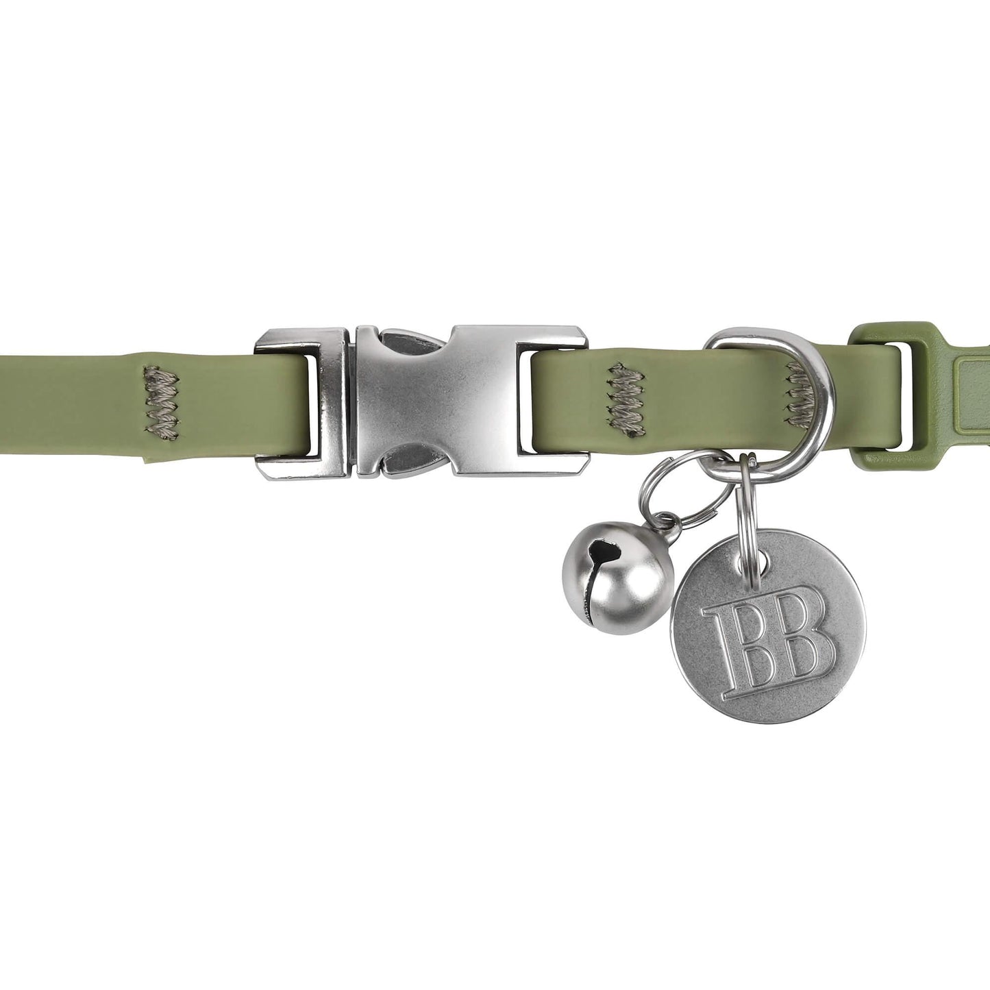 Buddy & Belle PVC Khaki  Cat Collar
